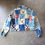画像をギャラリービューアに読み込む, poloralphlauren women patchwork denim jacket xs ポロラルフローレン　レディースパッチワーク　ジャケット　Gジャンxs　ジャケット
