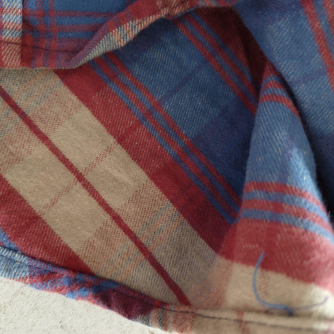 frost poof 70s nel shirts made in USA 16inch ネルシャツ　アメリカ製　
