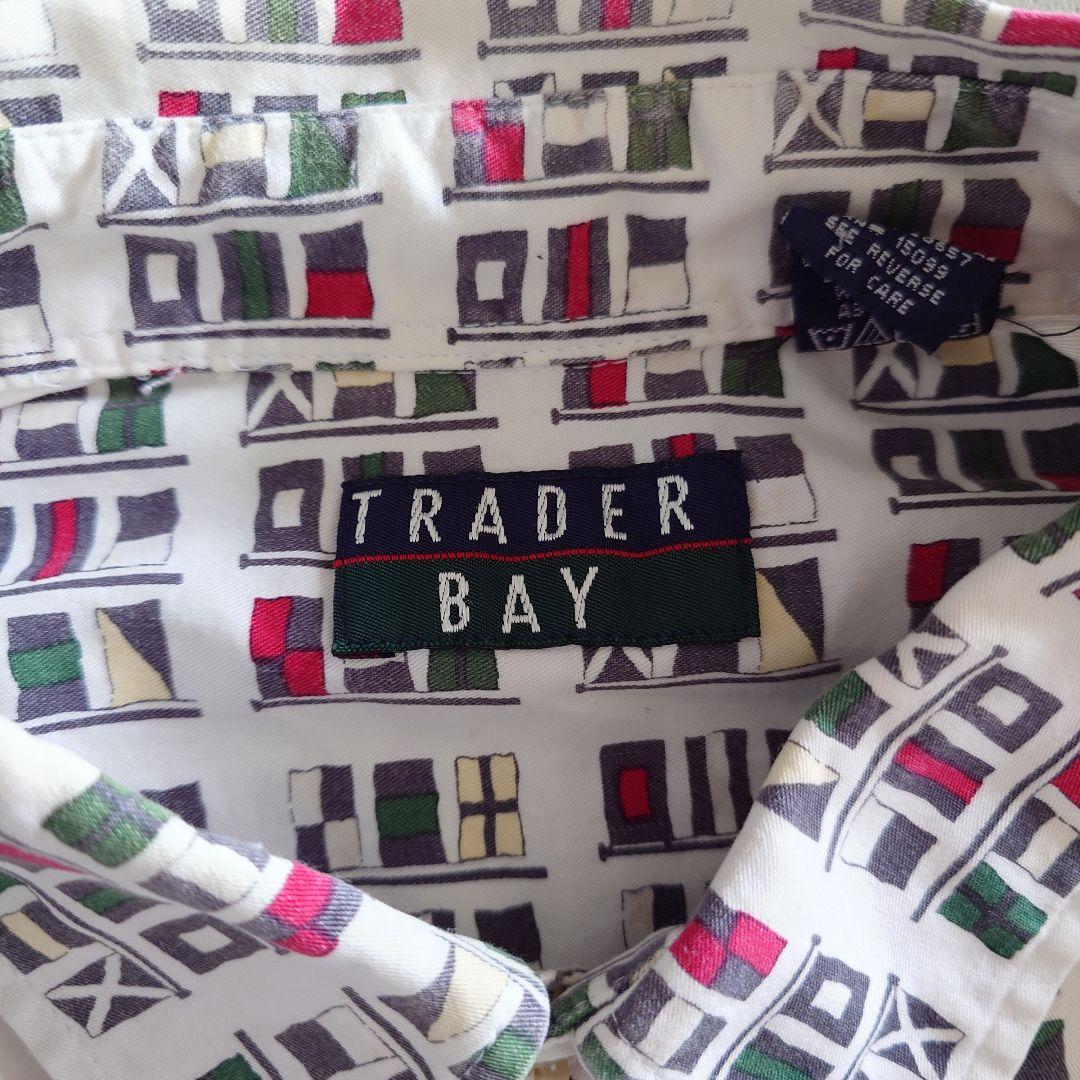 TRADER BAY FLAG PRINT SHIRTS XXLフラッグプリント 総柄　半袖シャツ　XXL　