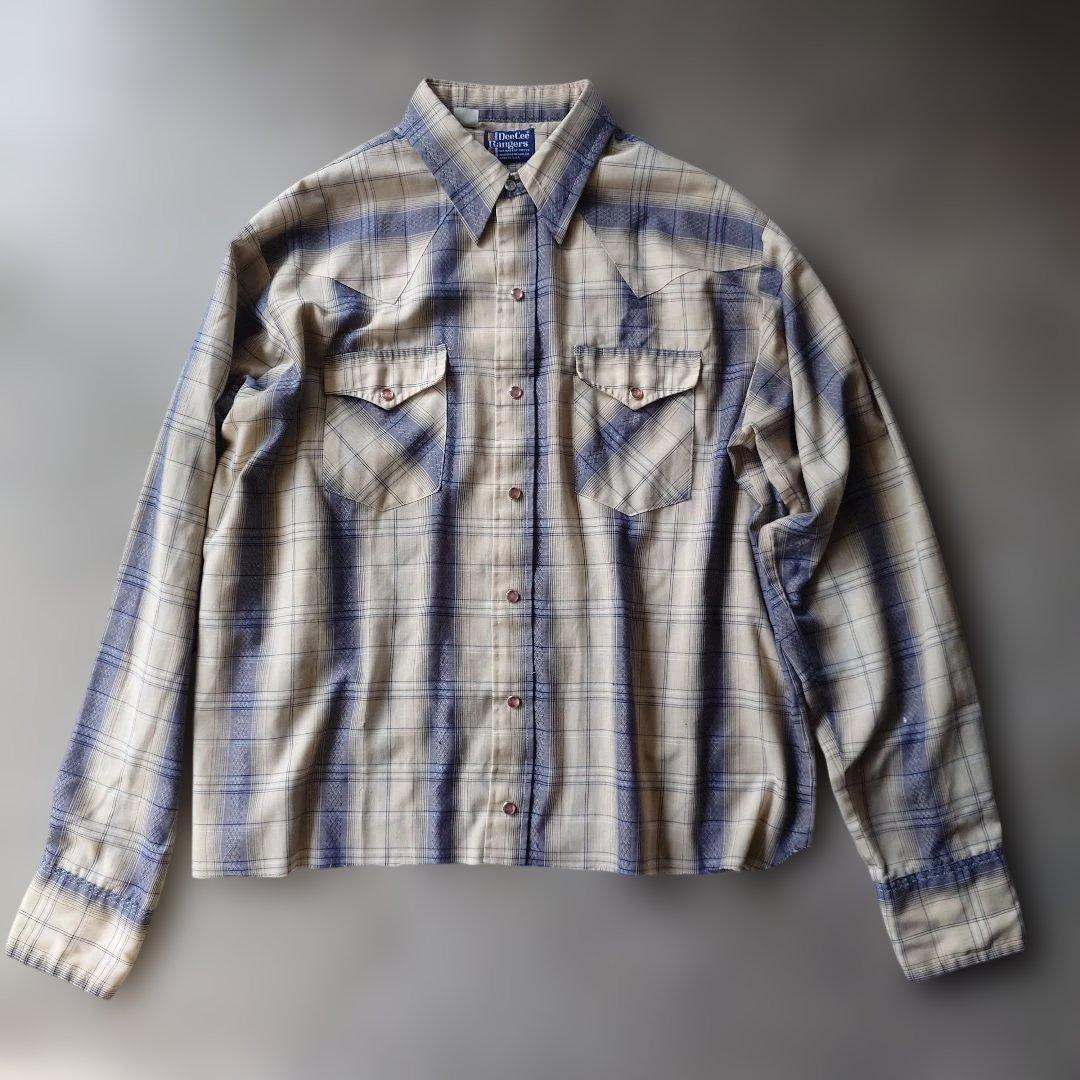 70sDeeCee ranch wear ombre western shirts made in USA XL