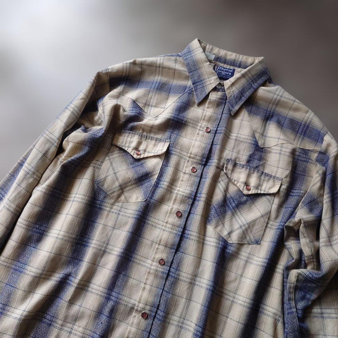 70sDeeCee ranch wear ombre western shirts made in USA XL