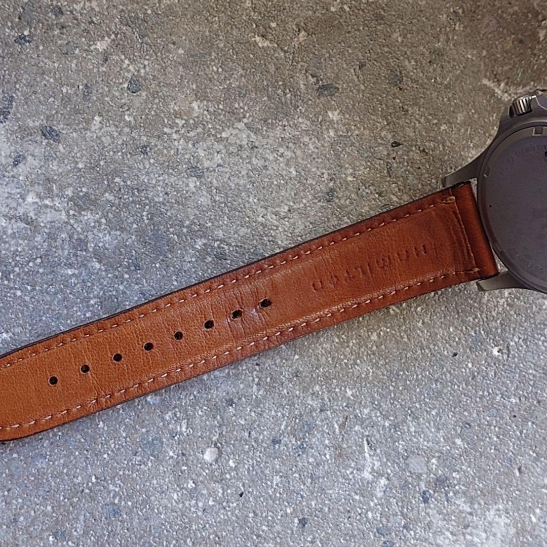 　Hamilton　KHAKI military antique watch ハミルトン カーキ　ミリタリー　腕時計　黒文字盤