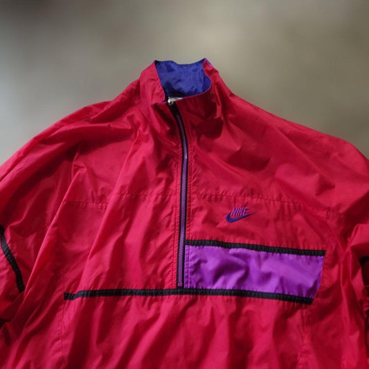 90s NIKE silver tag nylon pullover jacket L