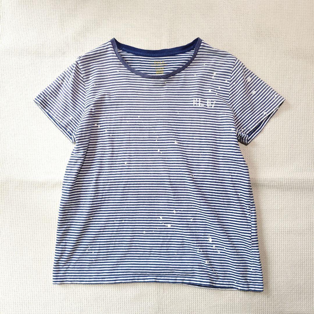 poloralphlauren border tee L wide necjk