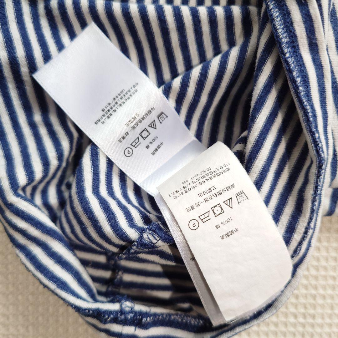 poloralphlauren border tee L wide necjk