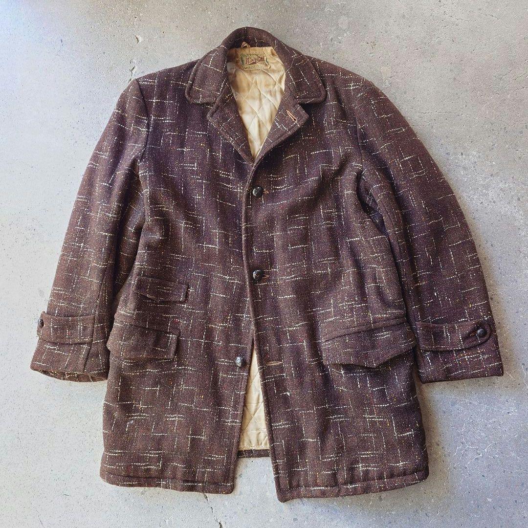 50’s wool nep coat ネップウール　ロカビリー　コート　XL