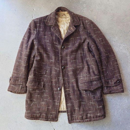 50’s wool nep coat ネップウール　ロカビリー　コート　XL