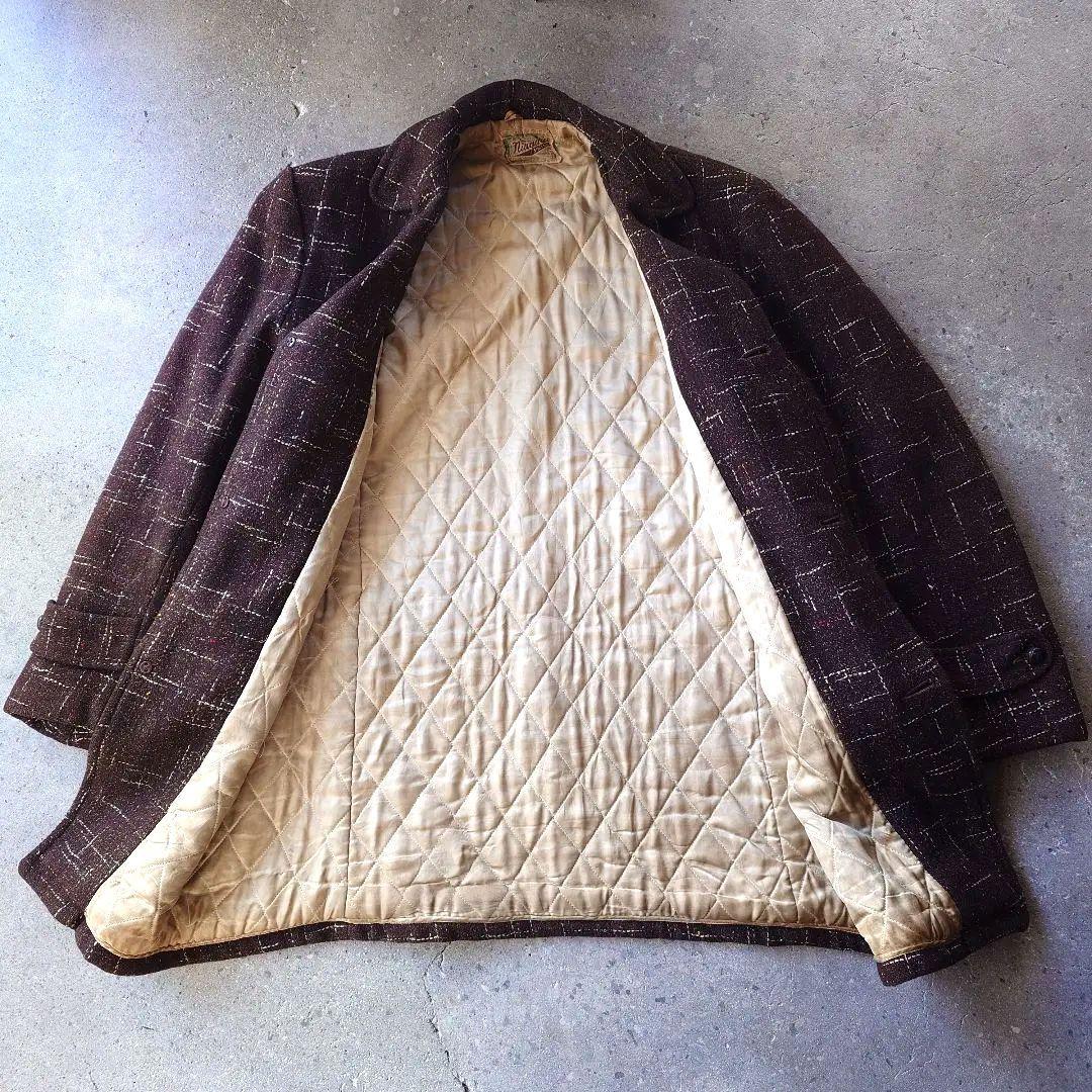 50’s wool nep coat ネップウール　ロカビリー　コート　XL