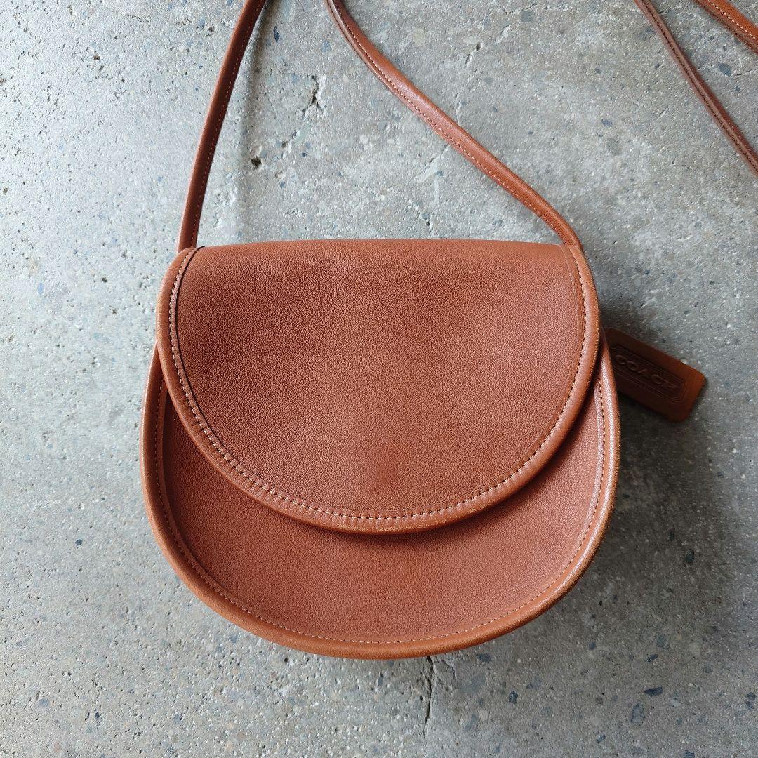 OLD COACH grove leather shoulder bag Made in USA