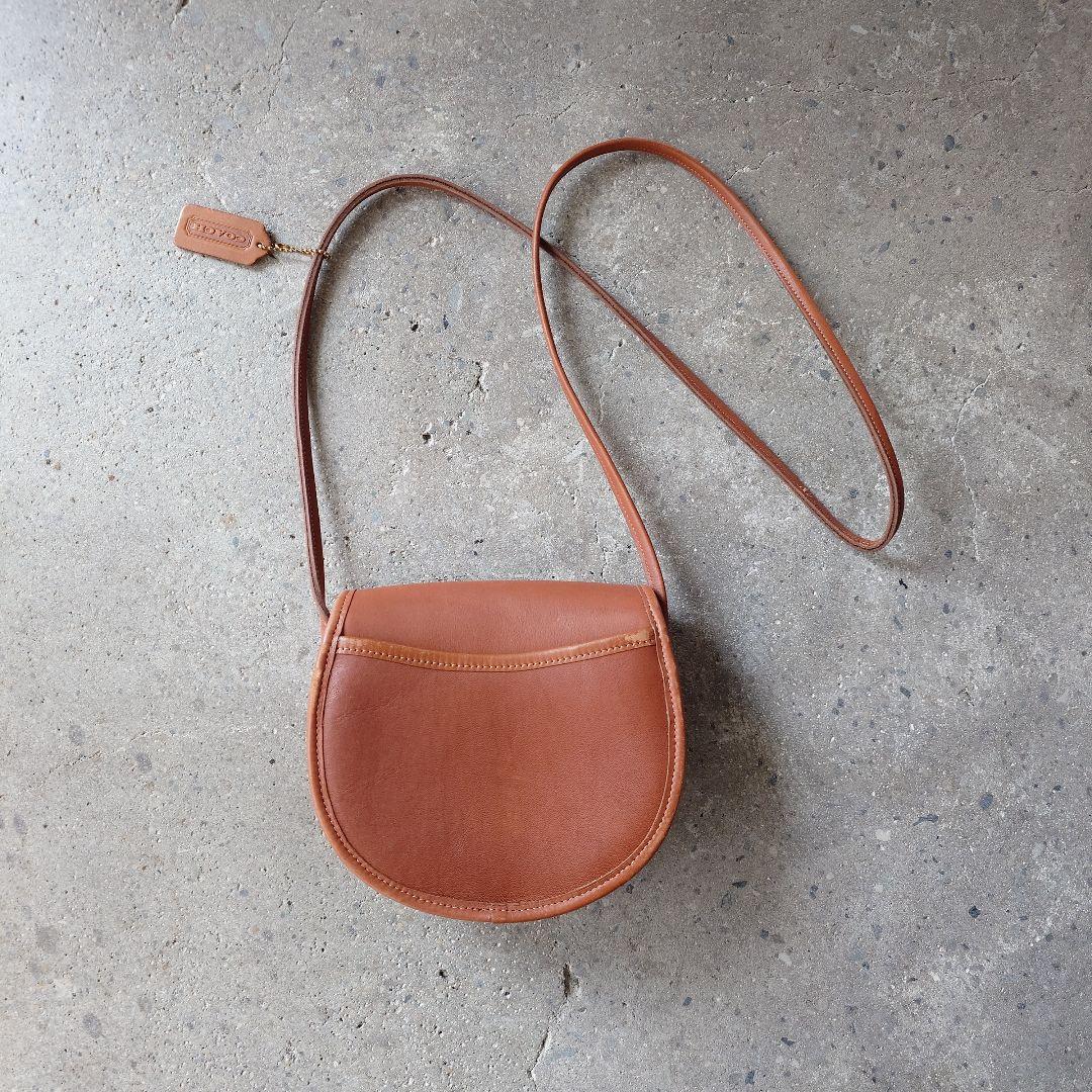 OLD COACH grove leather shoulder bag Made in USA