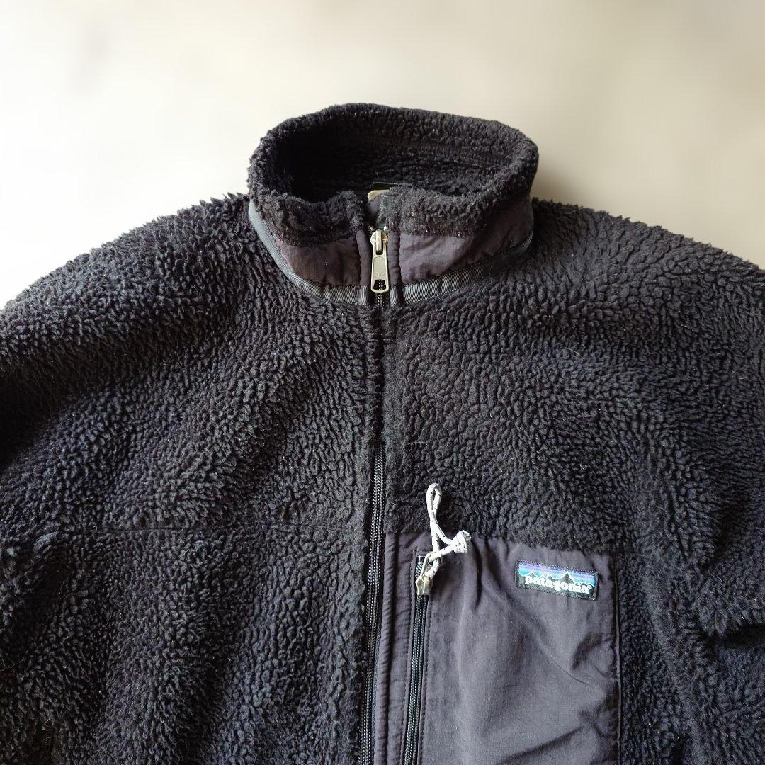 patagonia retro cardigan black USA S