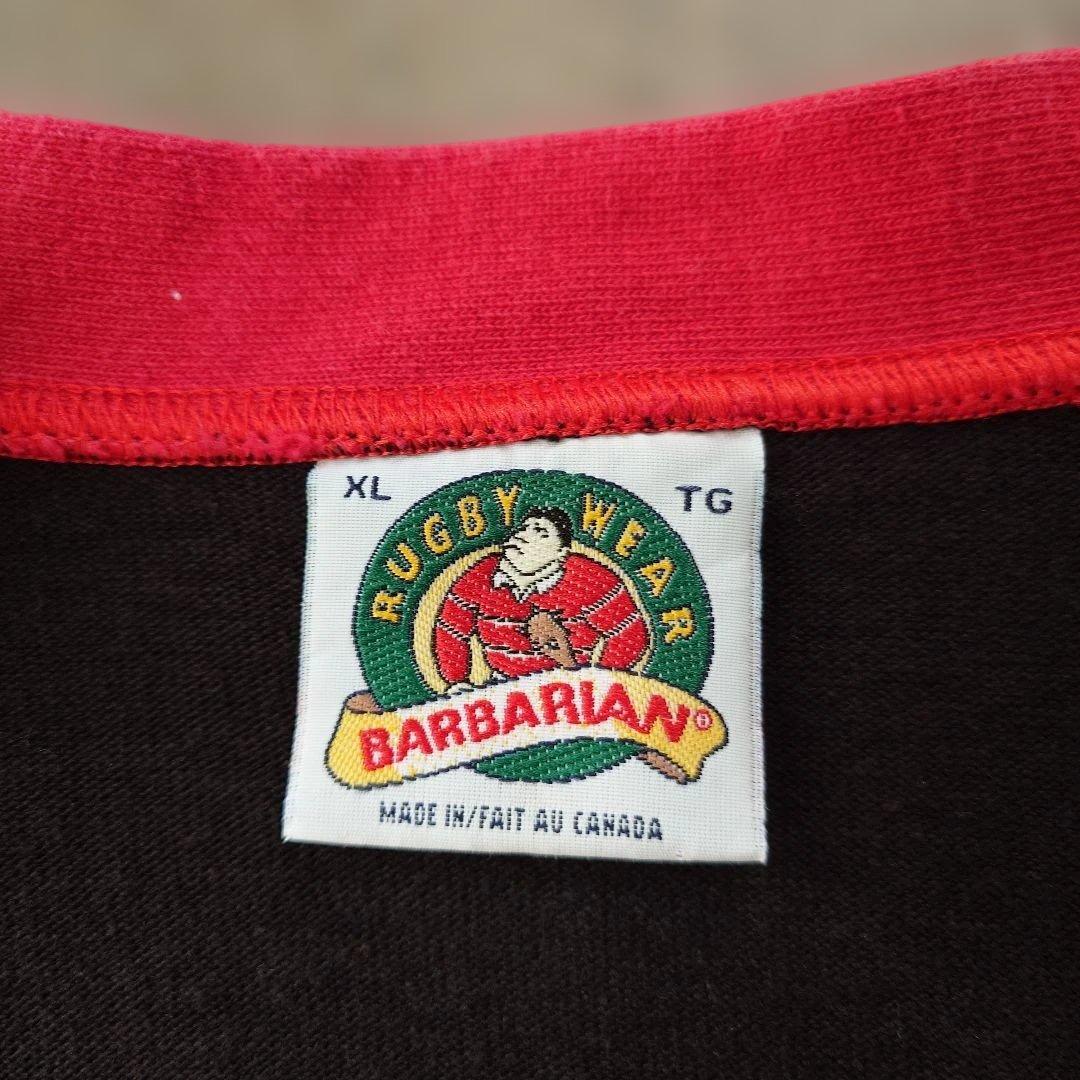 BARBARRIAN rugby shirts cardigan XL