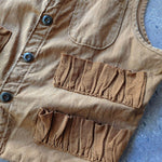 画像をギャラリービューアに読み込む, old hunting canvas vest
