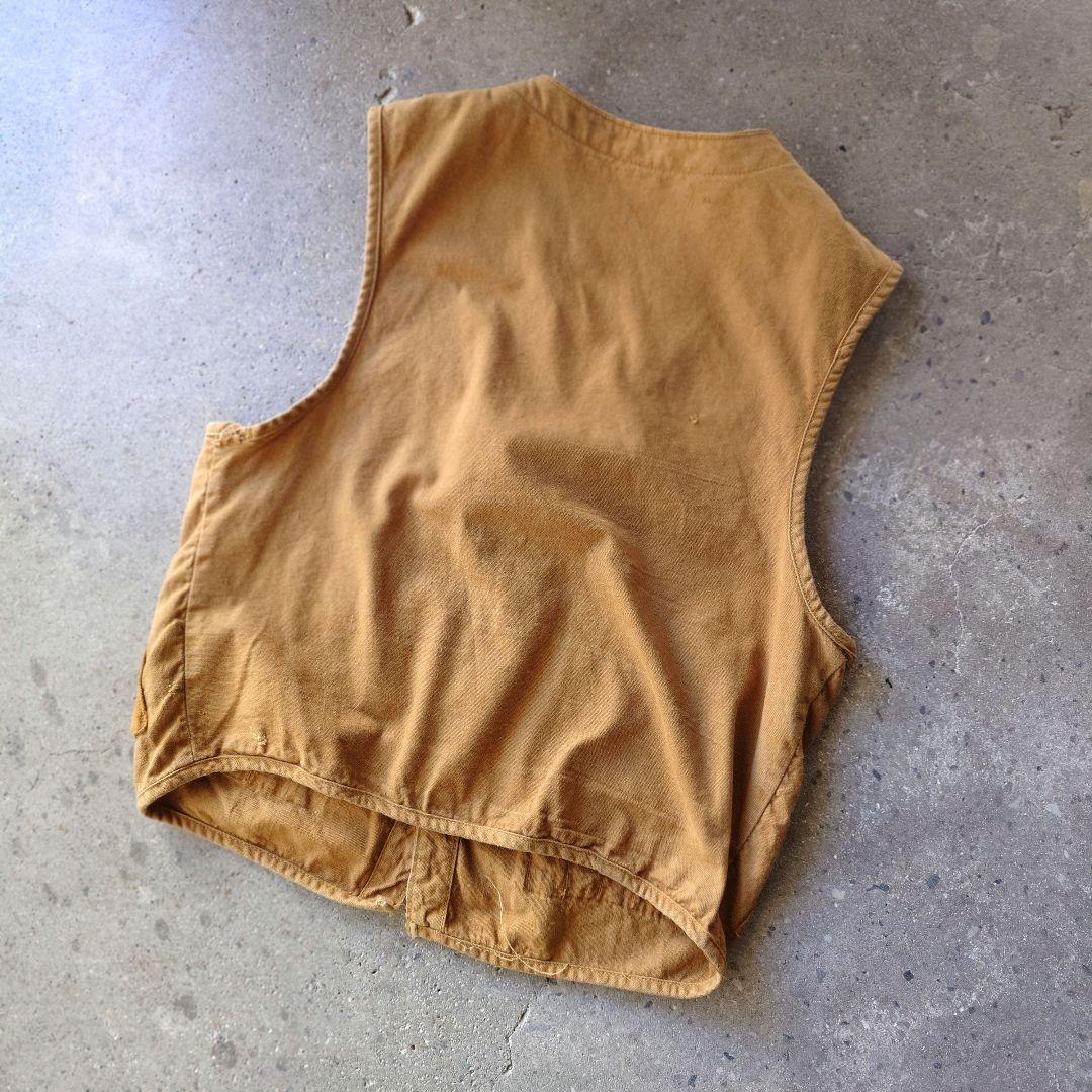 old hunting canvas vest
