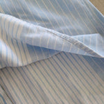 画像をギャラリービューアに読み込む, Used DENIM stripe shirts 古着　デニム マルチストライプシャツ　ワークシャツ　シャツジャケット
