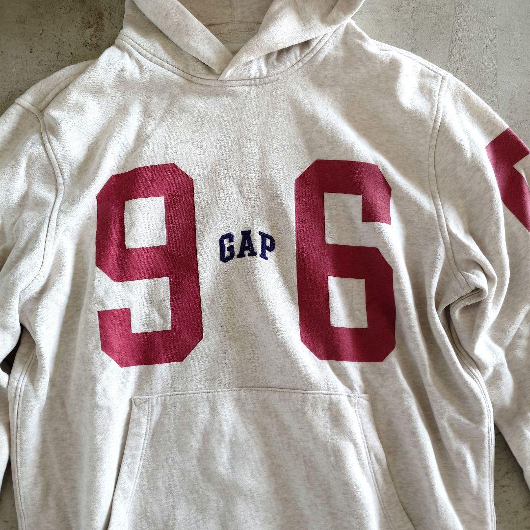 Used GAP College print seat parka プリントスウェットパーカー M