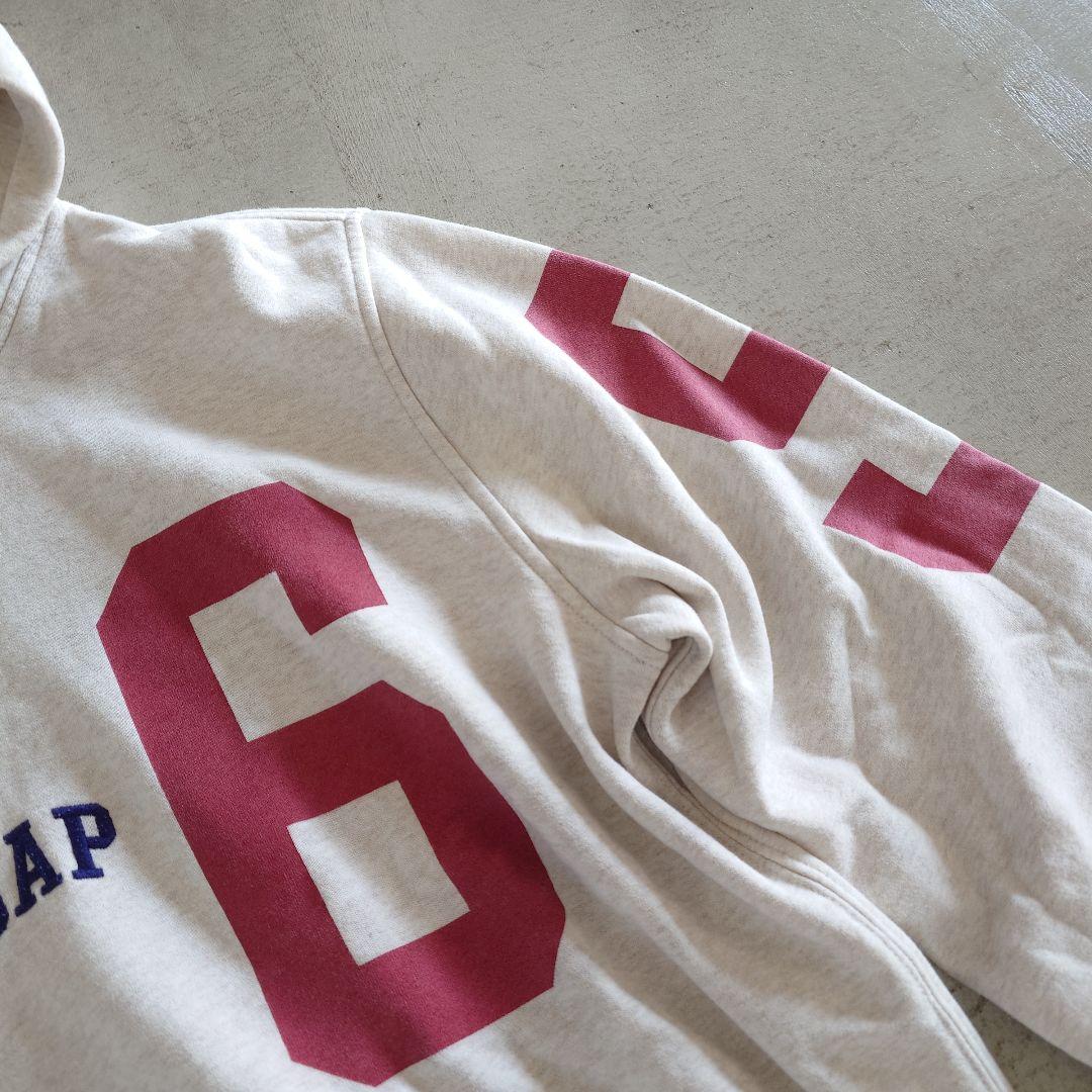 Used GAP College print seat parka プリントスウェットパーカー M