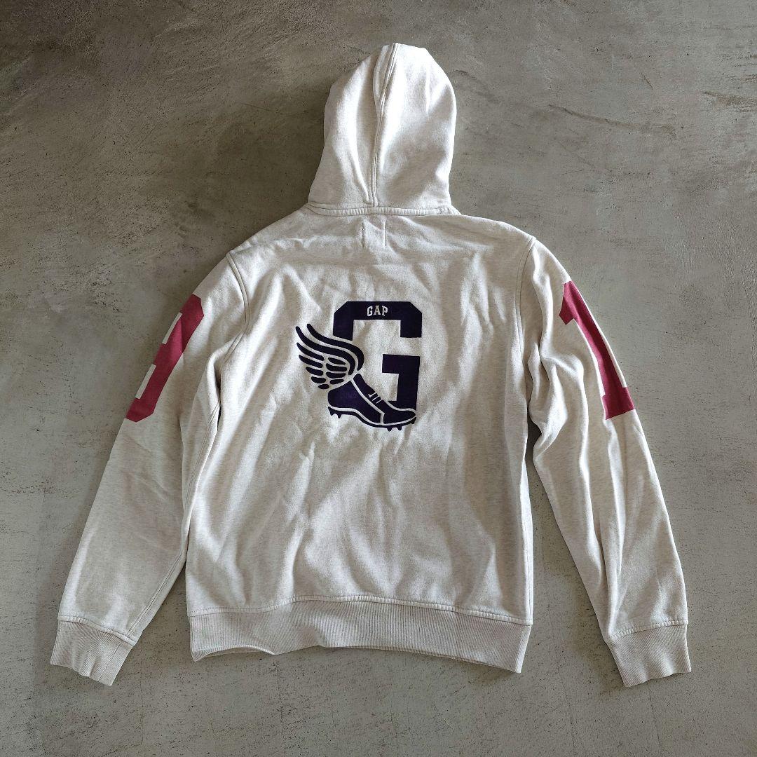 Used GAP College print seat parka プリントスウェットパーカー M