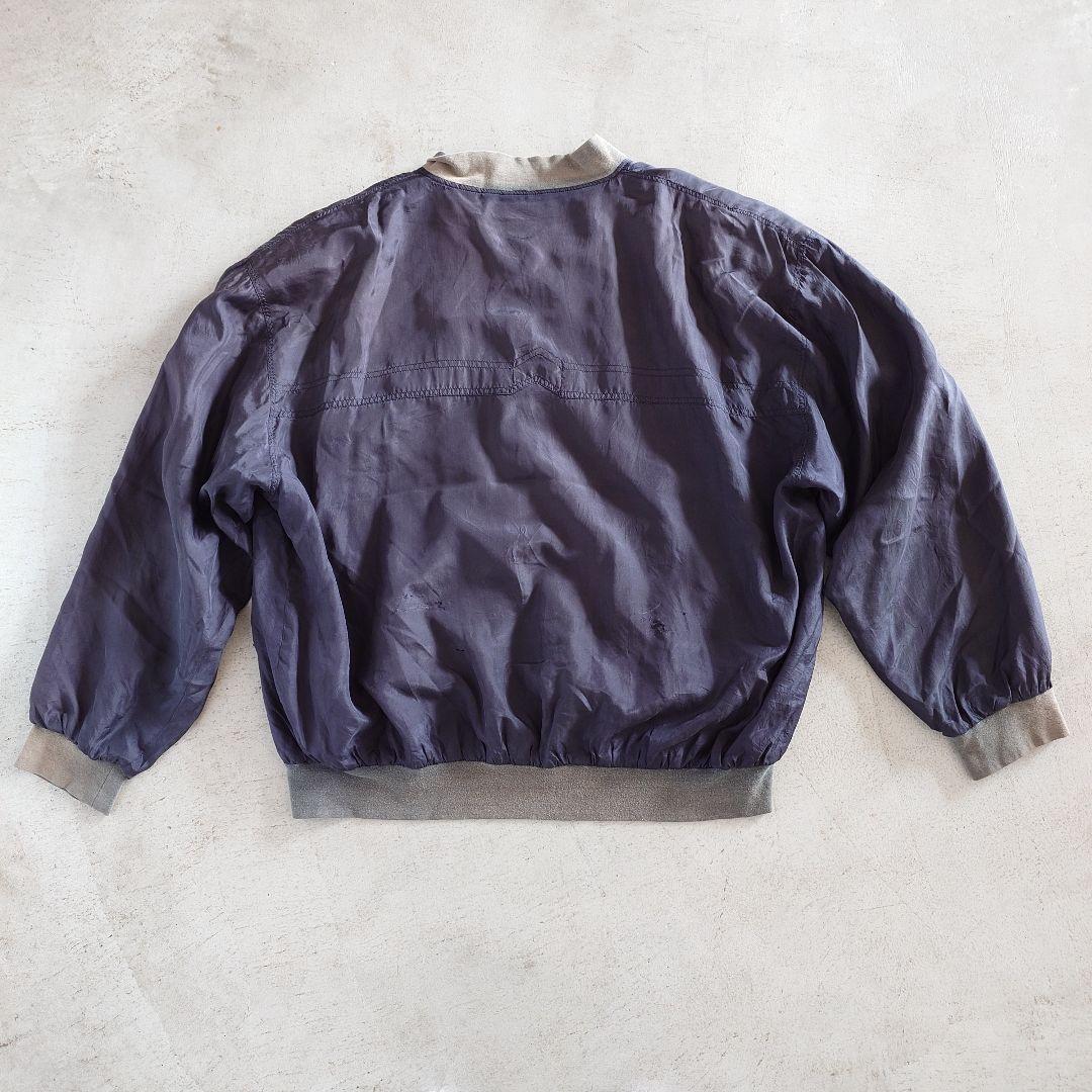 Used Silk100 blouson リブブルゾン　アウター　MA1　ドロップショルダー