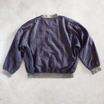 画像をギャラリービューアに読み込む, Used Silk100 blouson リブブルゾン　アウター　MA1　ドロップショルダー
