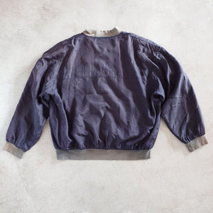 Used Silk100 blouson リブブルゾン　アウター　MA1　ドロップショルダー