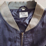 画像をギャラリービューアに読み込む, Used Silk100 blouson リブブルゾン　アウター　MA1　ドロップショルダー
