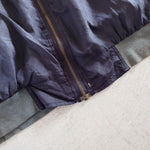 画像をギャラリービューアに読み込む, Used Silk100 blouson リブブルゾン　アウター　MA1　ドロップショルダー
