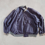 画像をギャラリービューアに読み込む, Used Silk100 blouson リブブルゾン　アウター　MA1　ドロップショルダー
