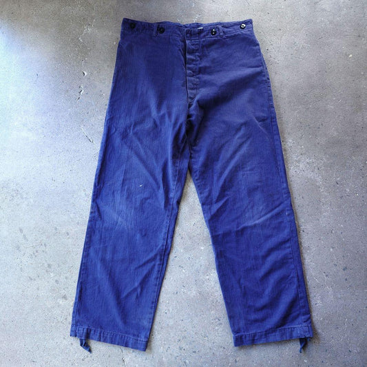 Germany Herrinbone Wide Work Pants ドイツ　ヘリンボーン　ワイドワークパンツ　XL