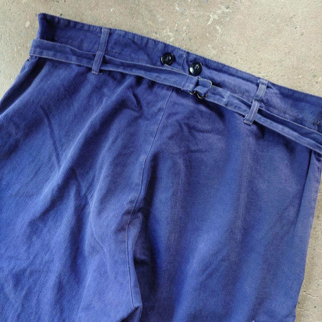 Germany Herrinbone Wide Work Pants ドイツ　ヘリンボーン　ワイドワークパンツ　XL