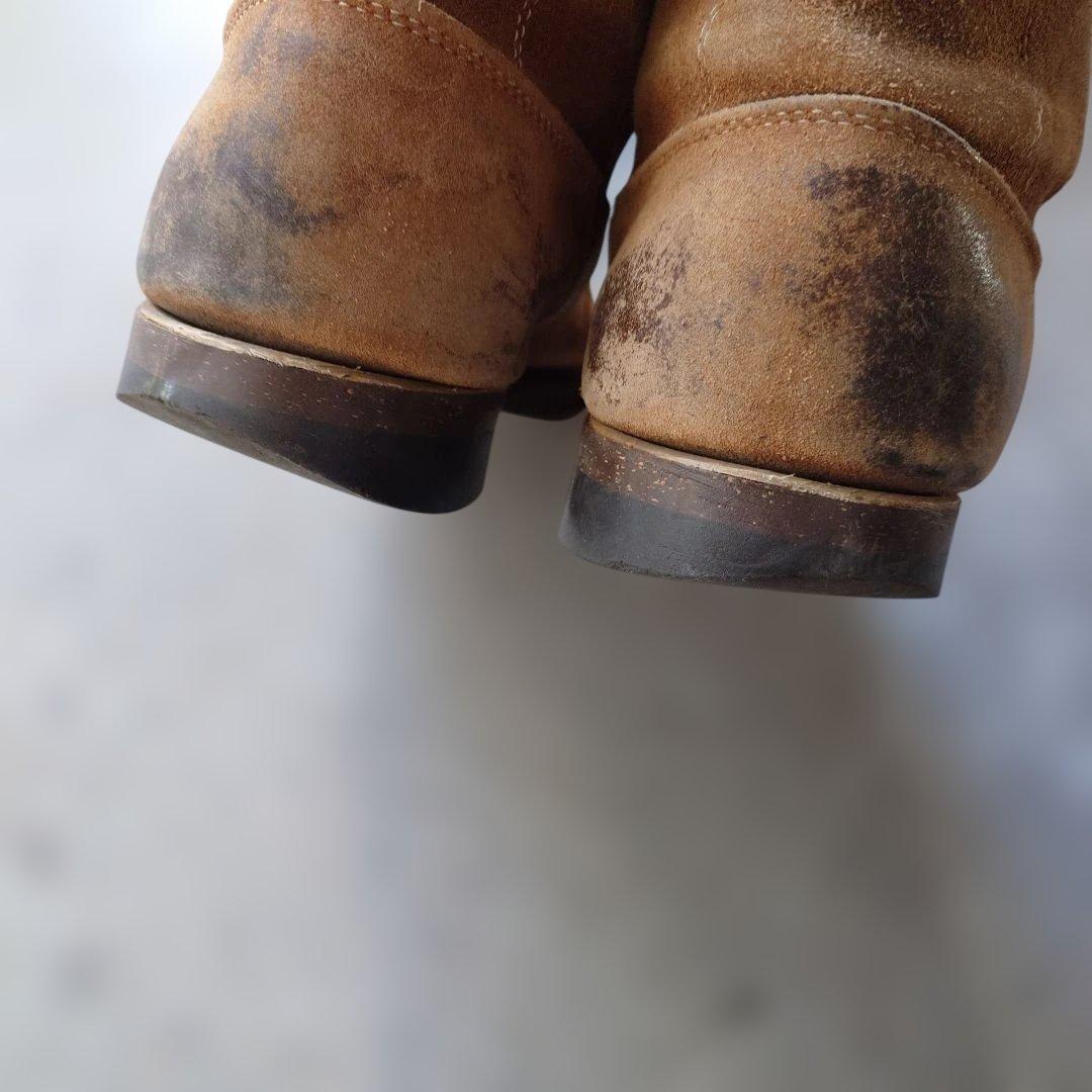 70s suede pecos boots 10inch