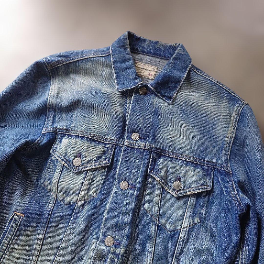 poloralphlauren faded denim jacket M