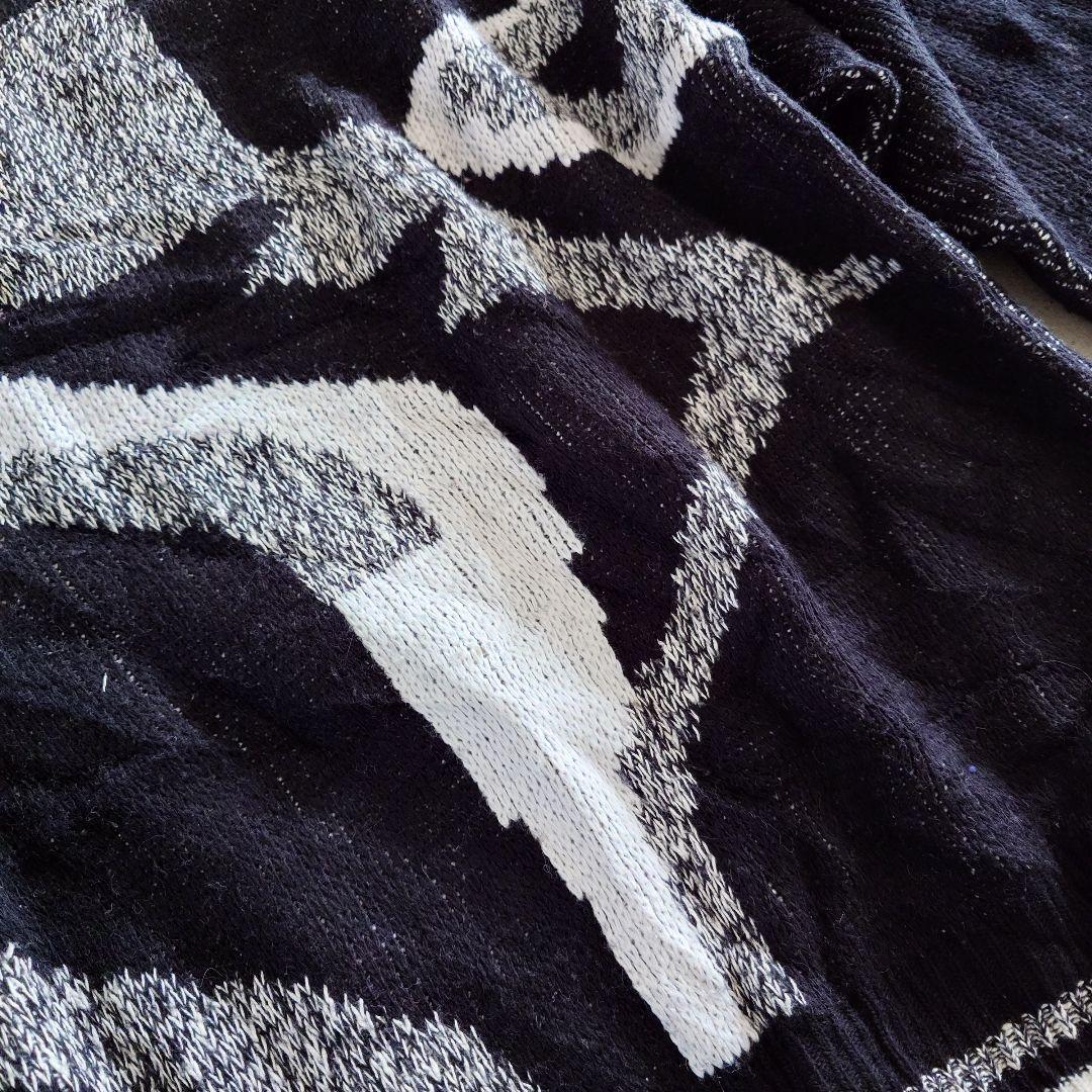 Uded allover knit made in ITALY 古着　ユーズド　柄物ニット　イタリア製　XL