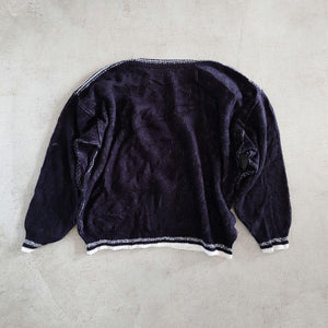 Uded allover knit made in ITALY 古着　ユーズド　柄物ニット　イタリア製　XL