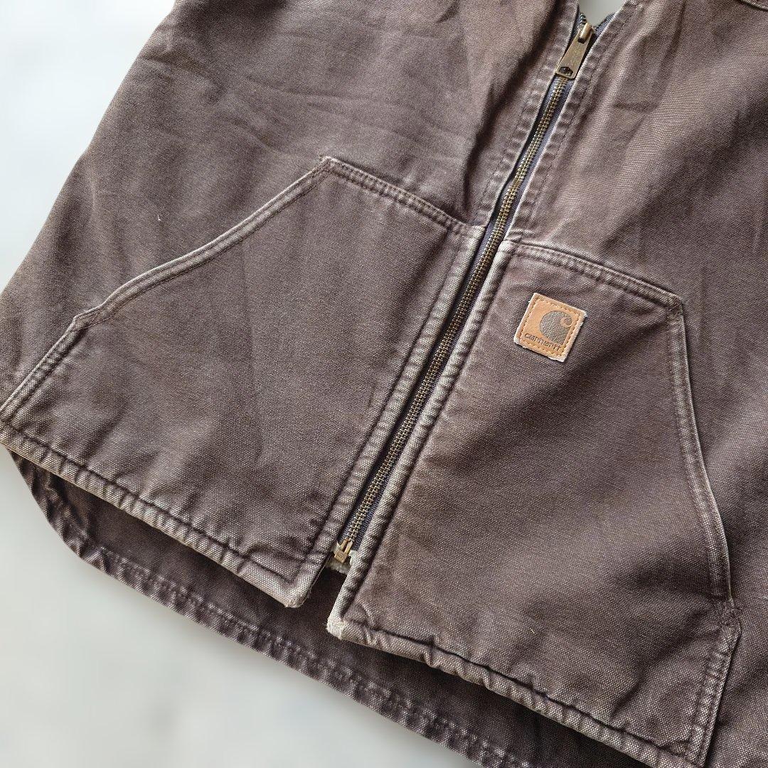 CARHARTT duck work vest brown M