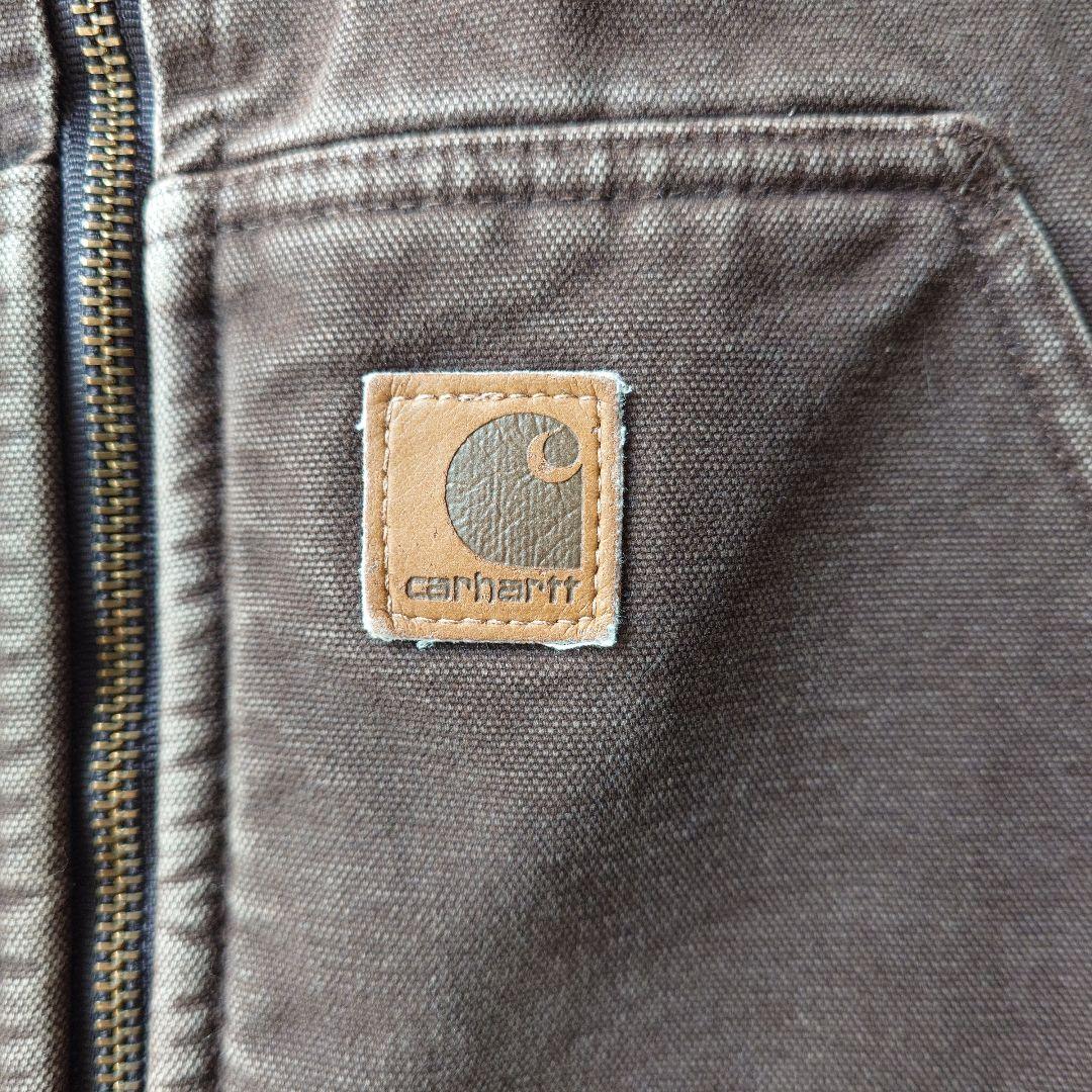 CARHARTT duck work vest brown M