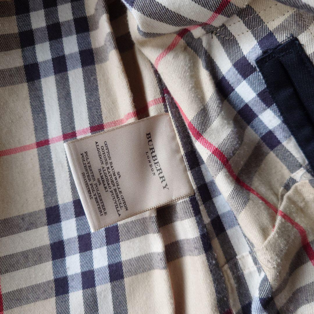 BURBERRY LONDON trench coat black L nova check