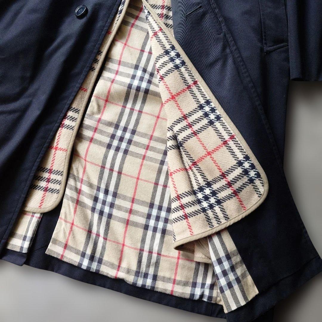 BURBERRY LONDON trench coat black L nova check