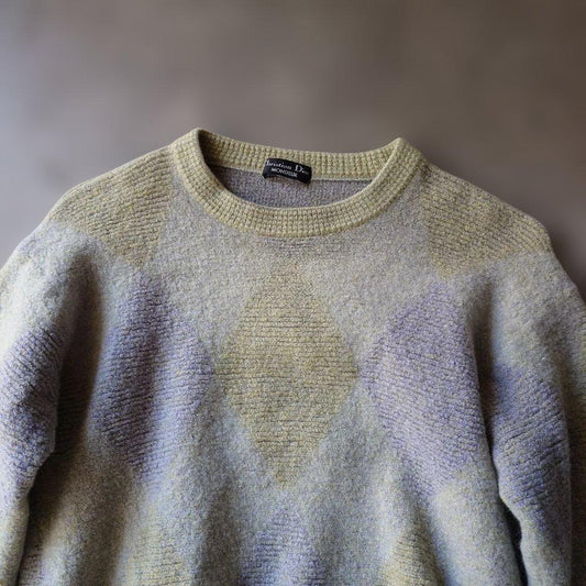 old christian Dior women argile knit F