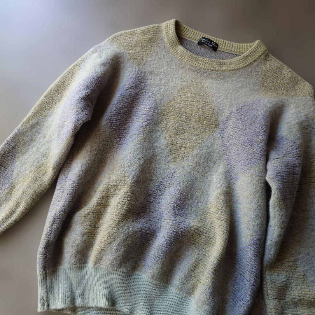 old christian Dior women argile knit F