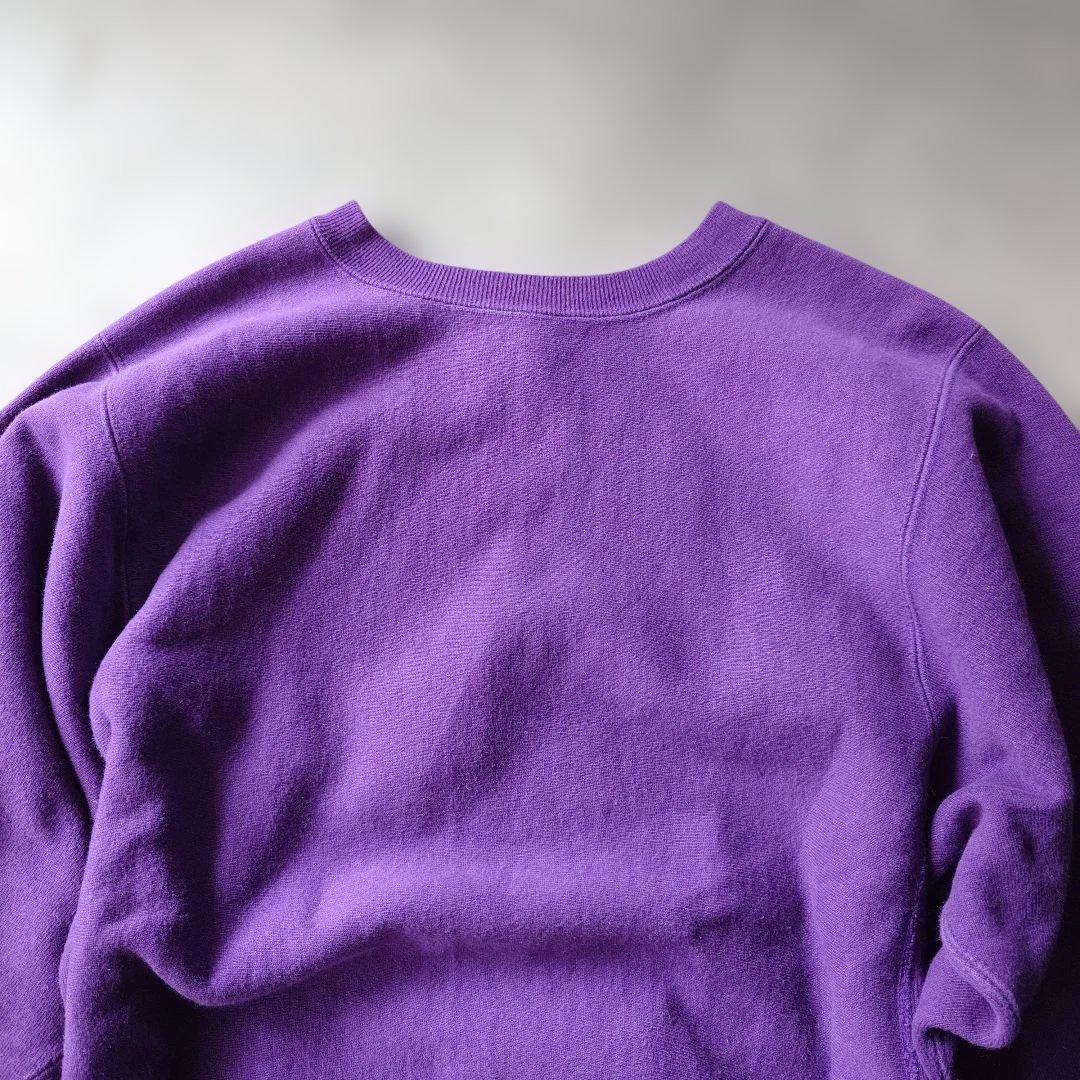 90s champion reverse weave sweat USA puple 目なし