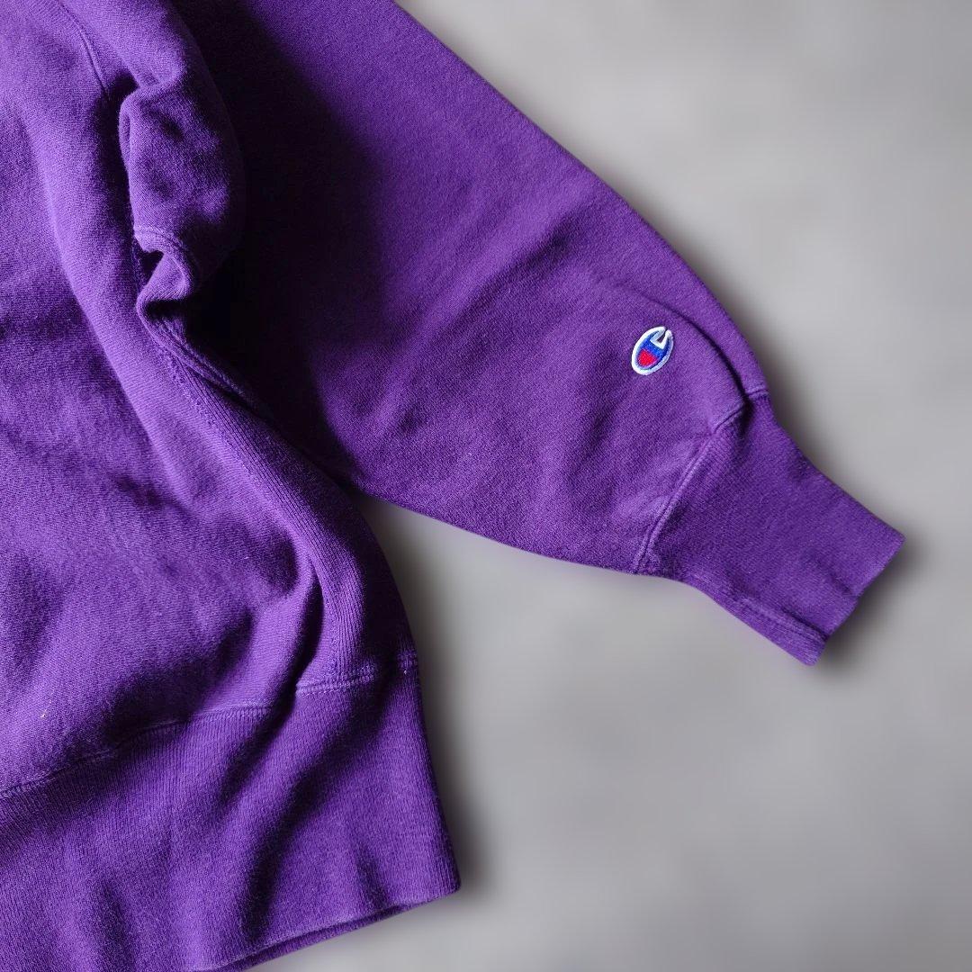 90s champion reverse weave sweat USA puple 目なし