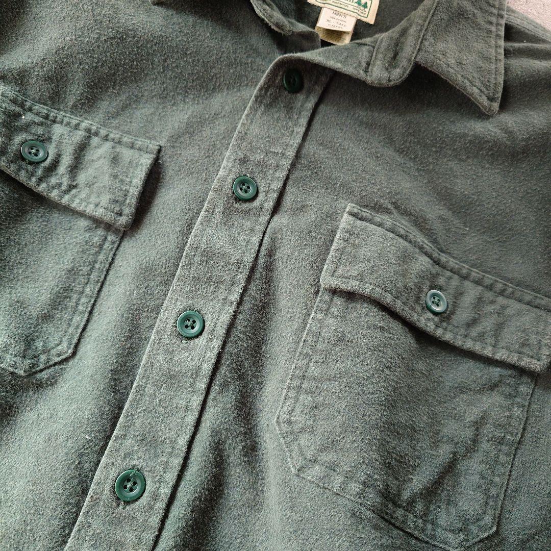 L.LBEAN shamore cotton flannel shirts XL エルエルビーン　シャモア　コットンフランネルシャツ　XL