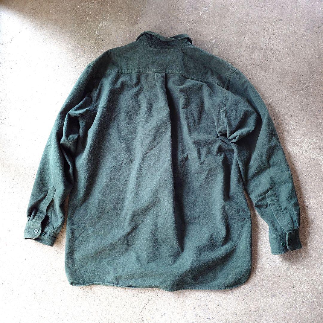 L.LBEAN shamore cotton flannel shirts XL エルエルビーン　シャモア　コットンフランネルシャツ　XL