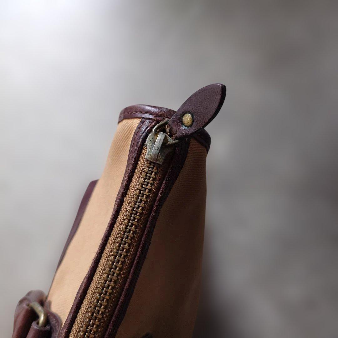 poloralphlauren canvas bag camel