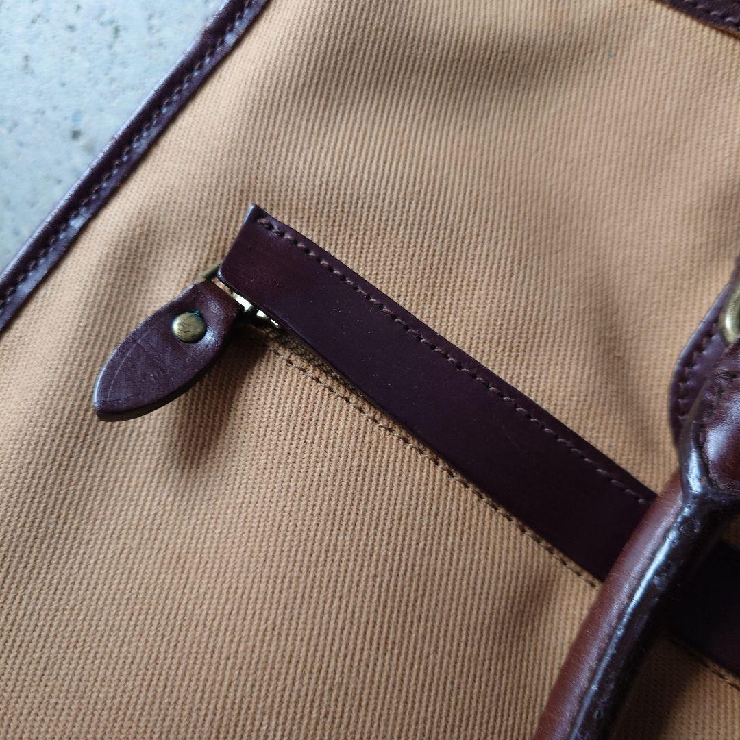 poloralphlauren canvas bag camel