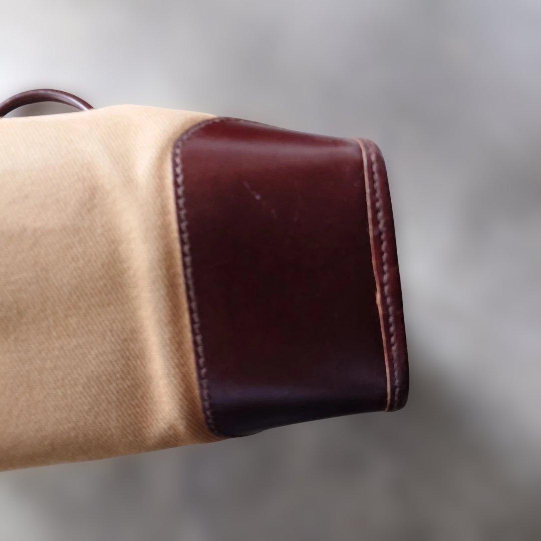 poloralphlauren canvas bag camel