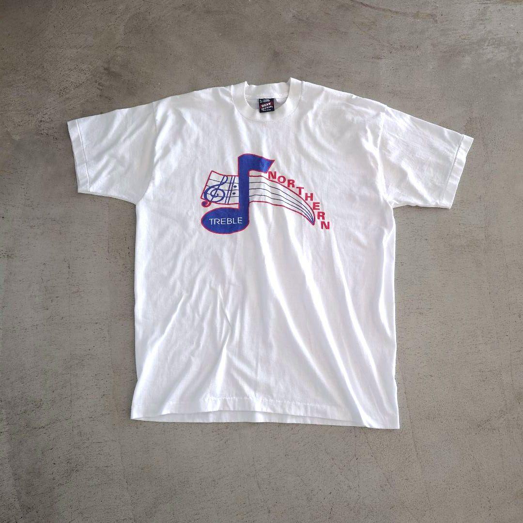 Old Fruits of loom BEST  ユーズド　プリントT アメリカ製　XL　フルーツオブルーム