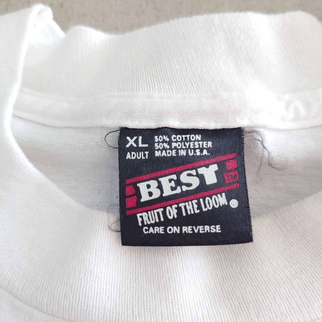 Old Fruits of loom BEST  ユーズド　プリントT アメリカ製　XL　フルーツオブルーム