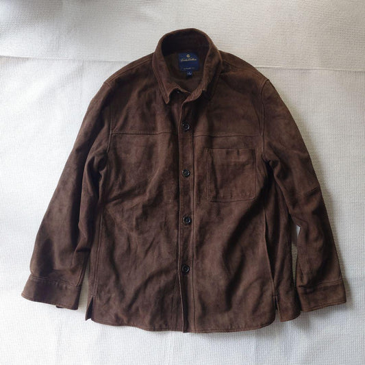 Brooksbrother Leather sheep suede shirts jacket sz S